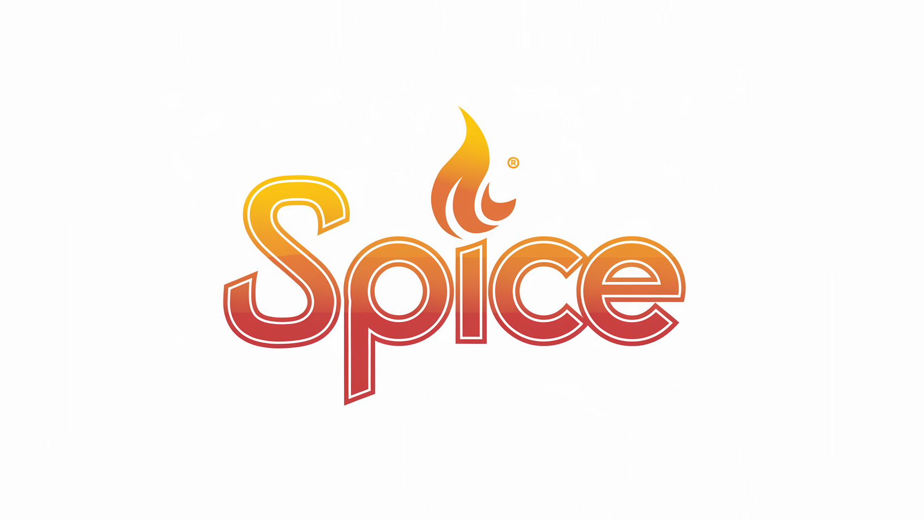 Logo with the word 'Spice' and a flame icon on a white background